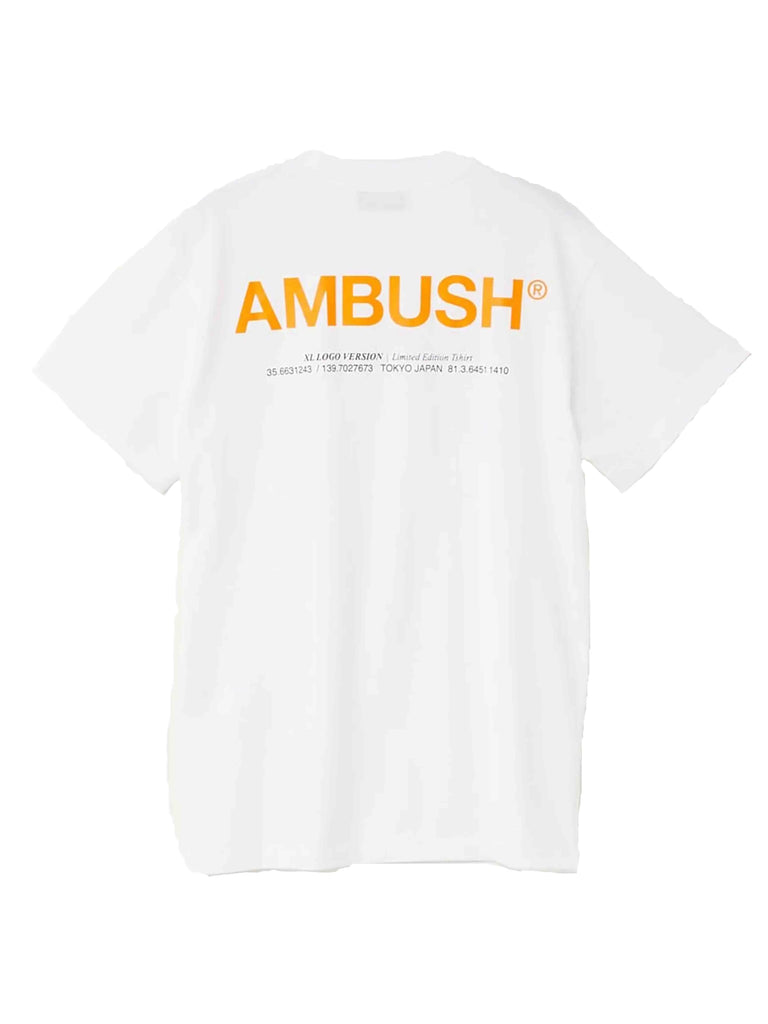 Ambush XL Logo Tee White/Orange in Auckland, New Zealand - Prior