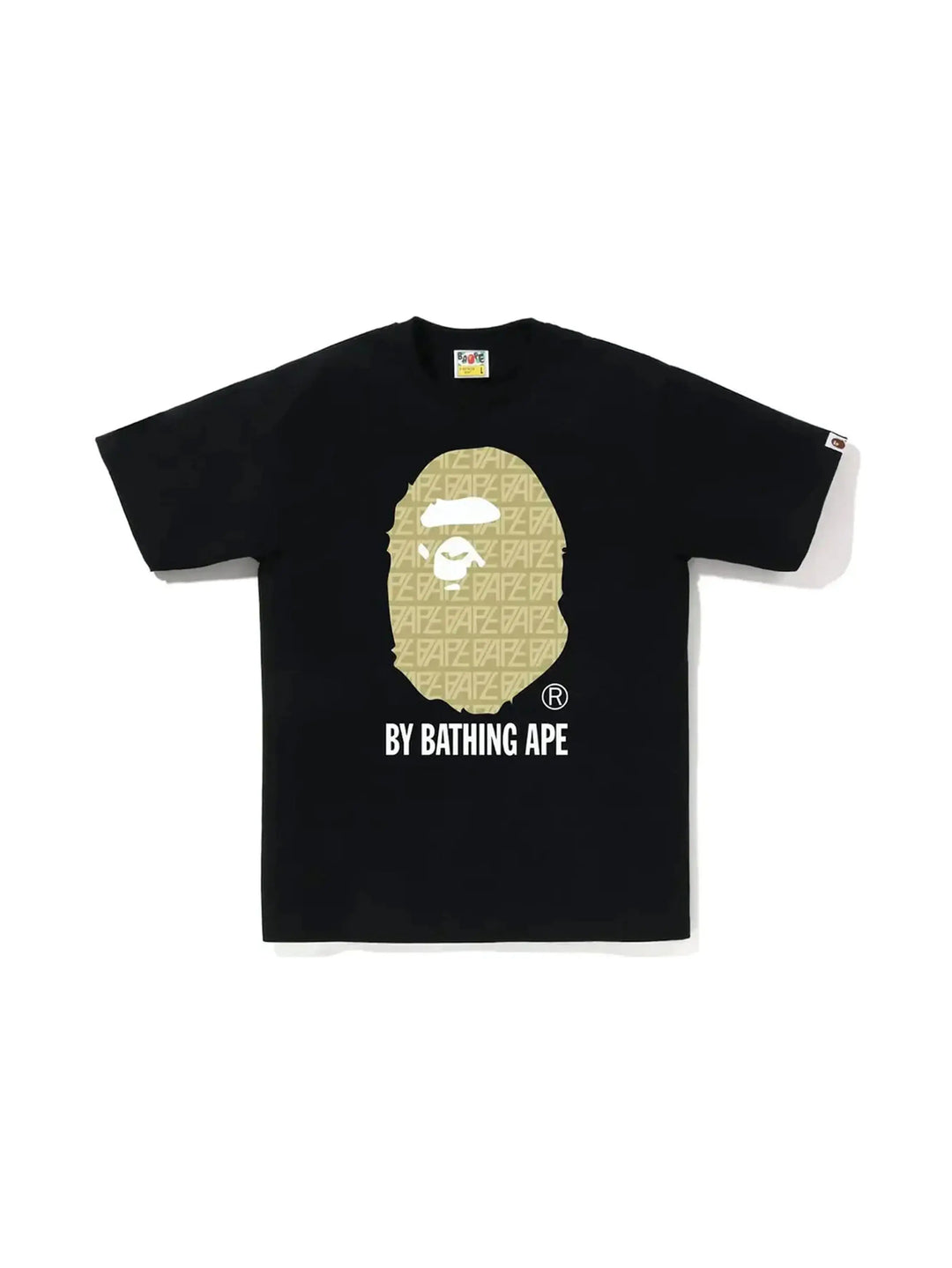 BAPE Logo Monogram By Bathing Ape Tee Black Beige in Auckland, New Zealand - Shop name