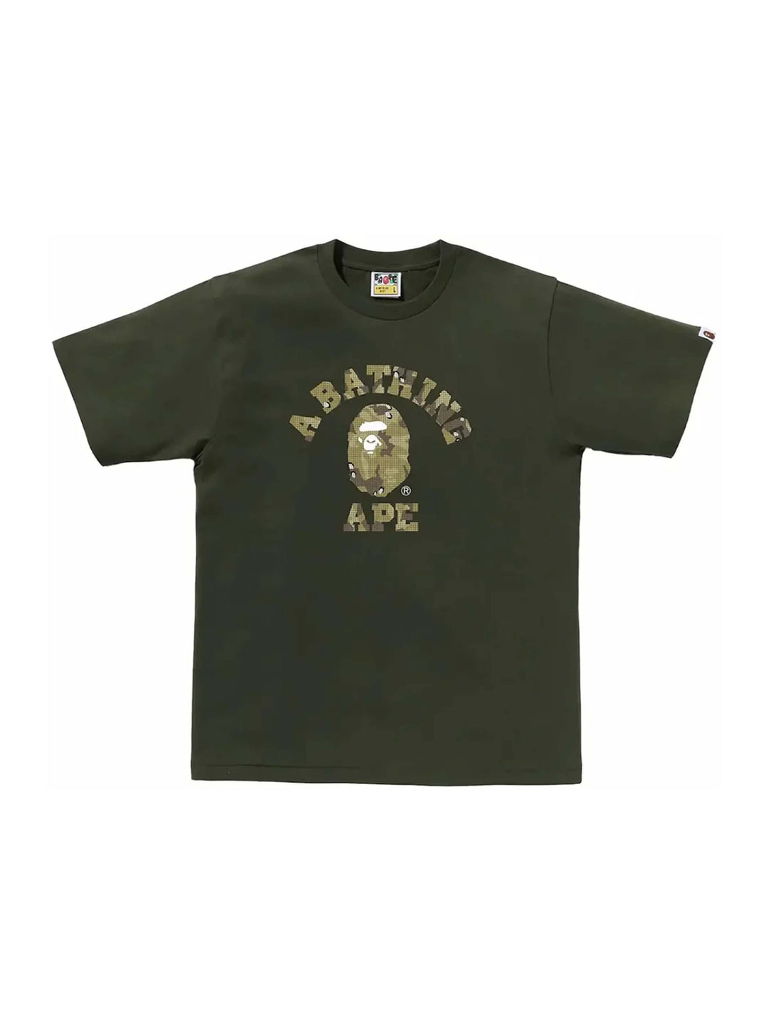 BAPE Bitmap College Tee Olivedrab