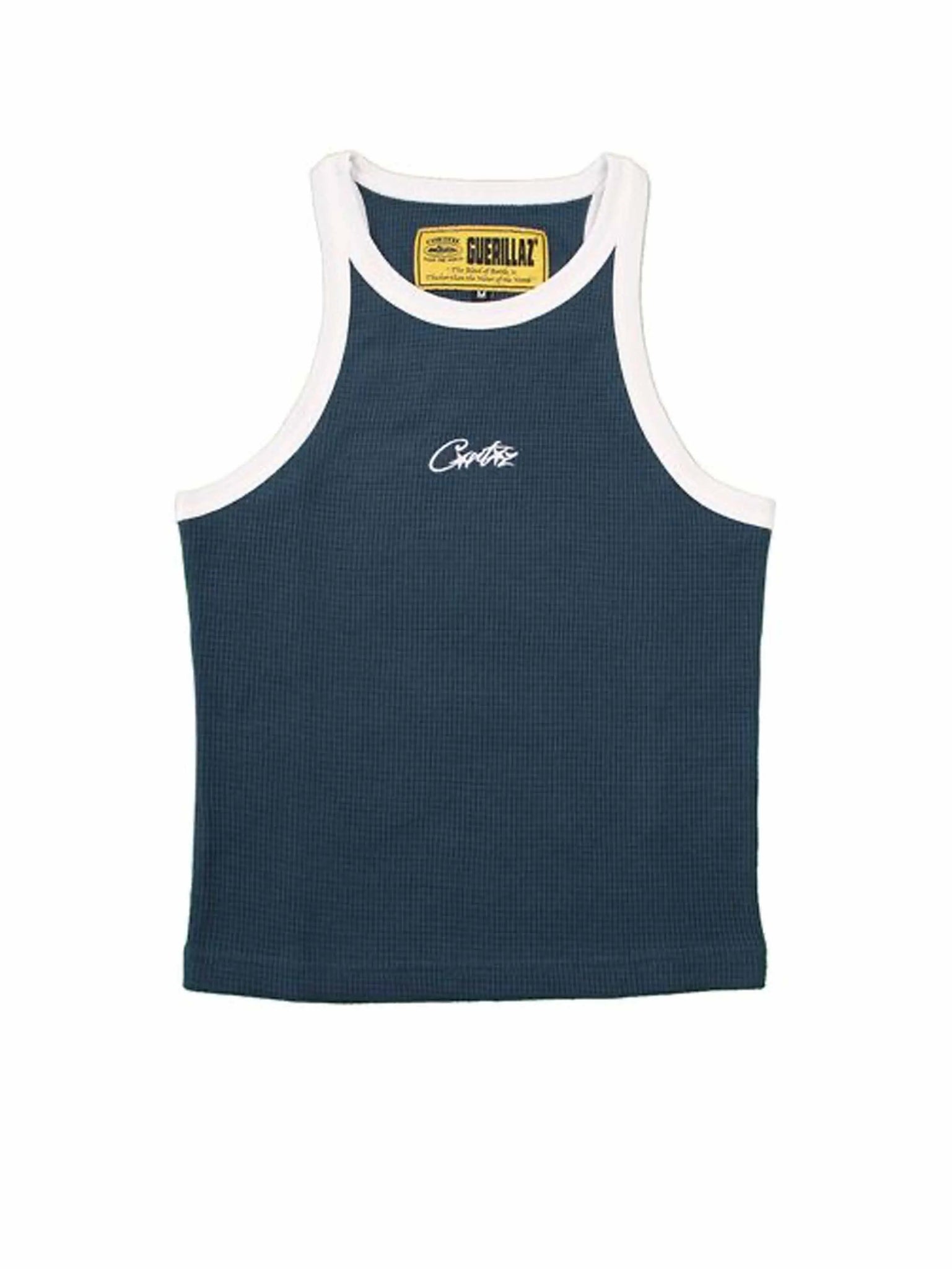 Corteiz Womens Allstarz Contrast Tank Top Navy in Auckland, New Zealand - Shop name