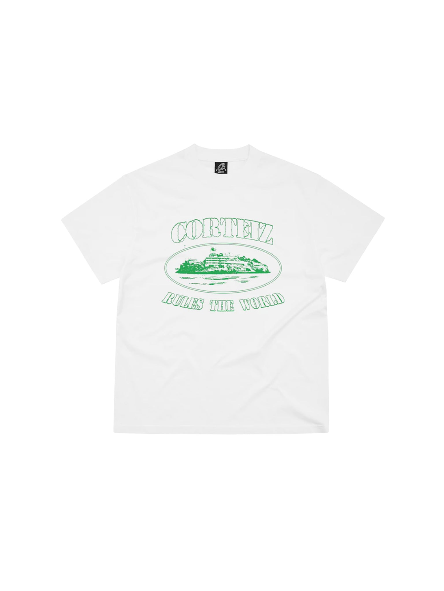 Corteiz Alcatraz Tee White/Green