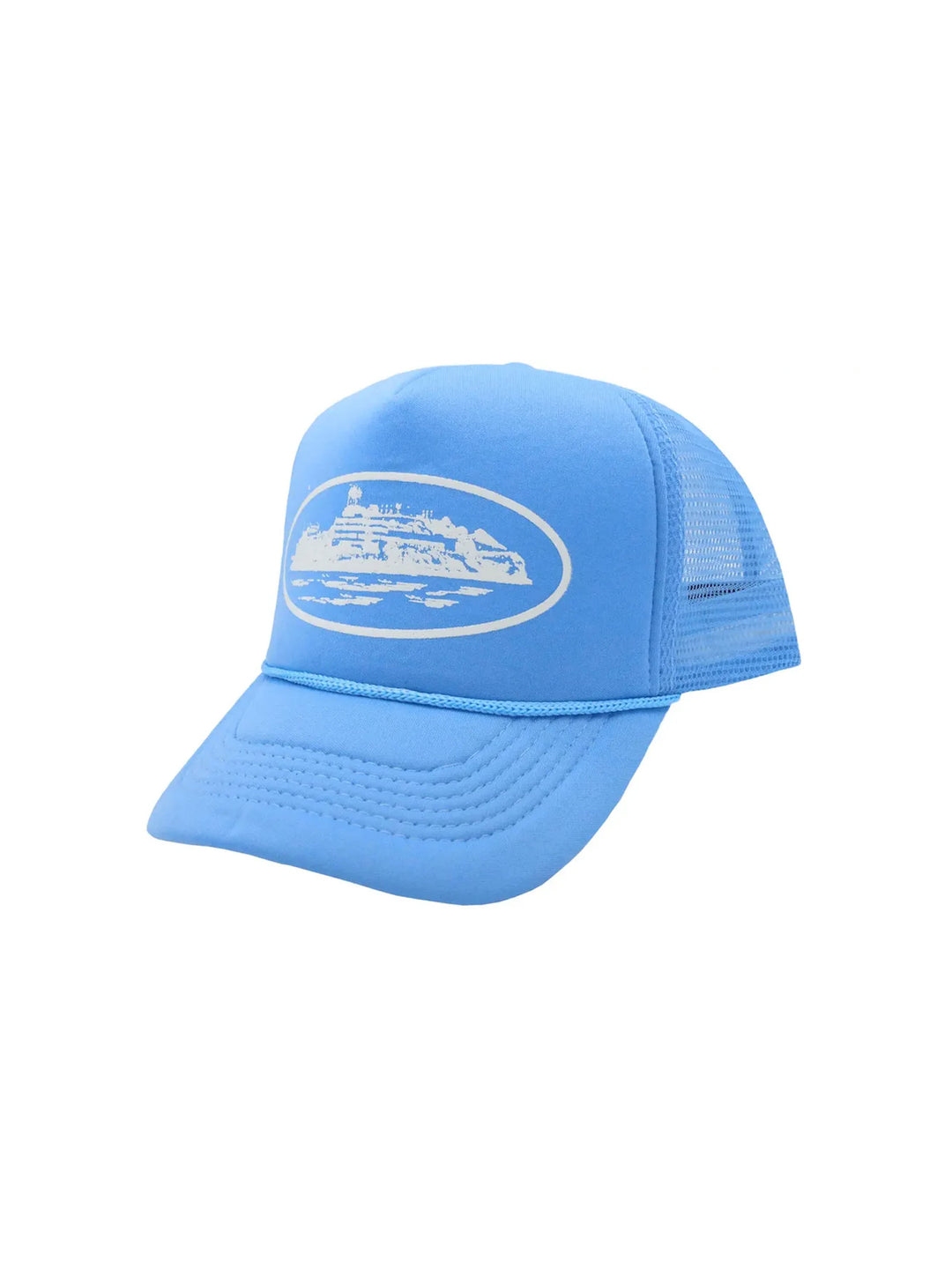 Corteiz Alcatraz Trucker Hat Baby Blue