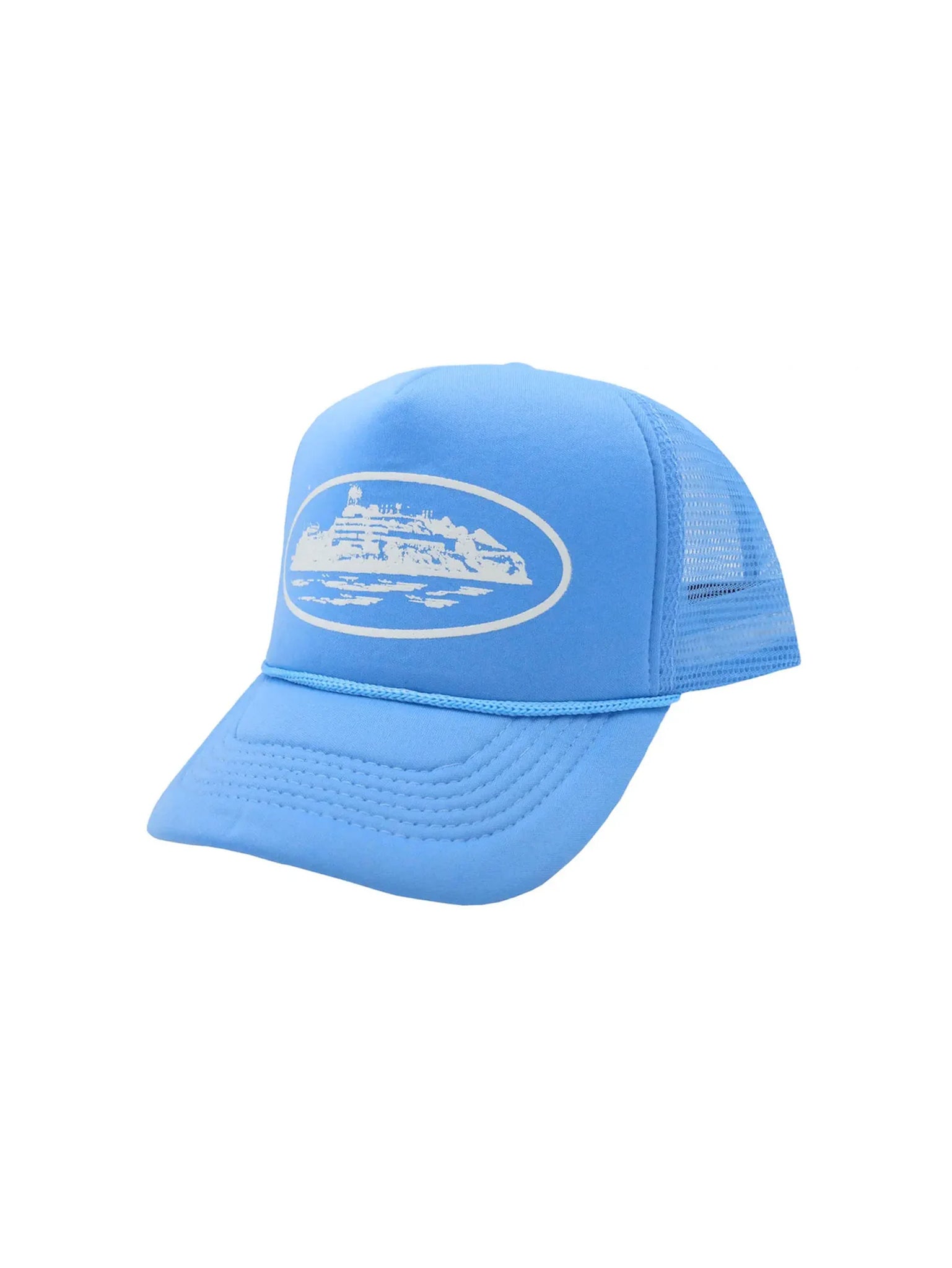 Corteiz Alcatraz Trucker Hat Baby Blue - Prior