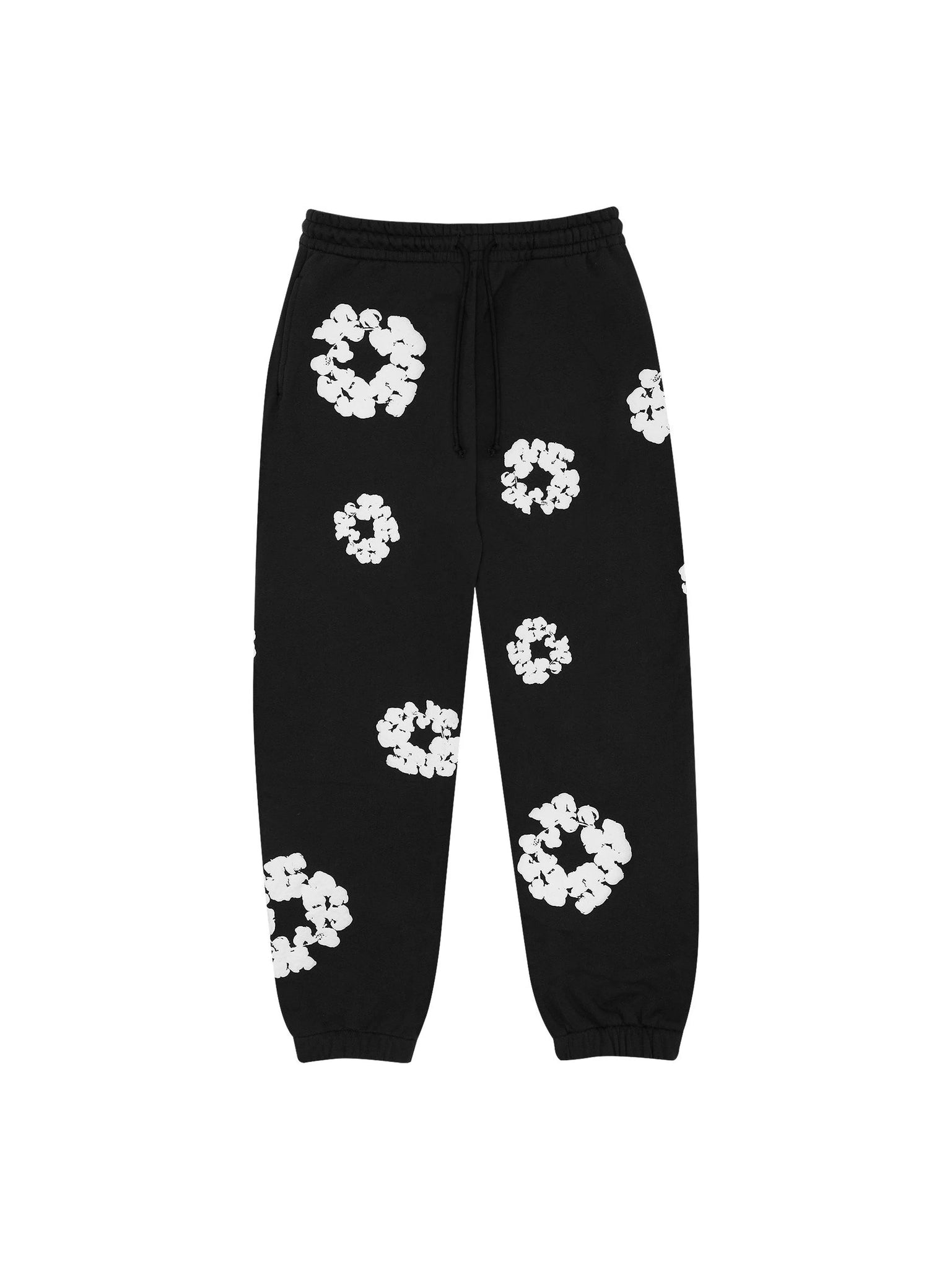 Denim Tears The Cotton Wreath Sweatpants Black - Prior