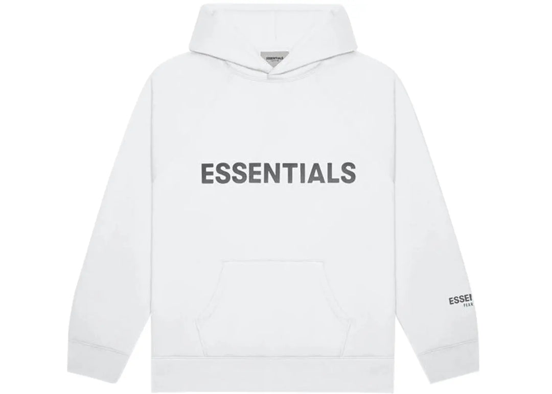 Fear of God Essentials Pullover Hoodie Applique Logo White Prior