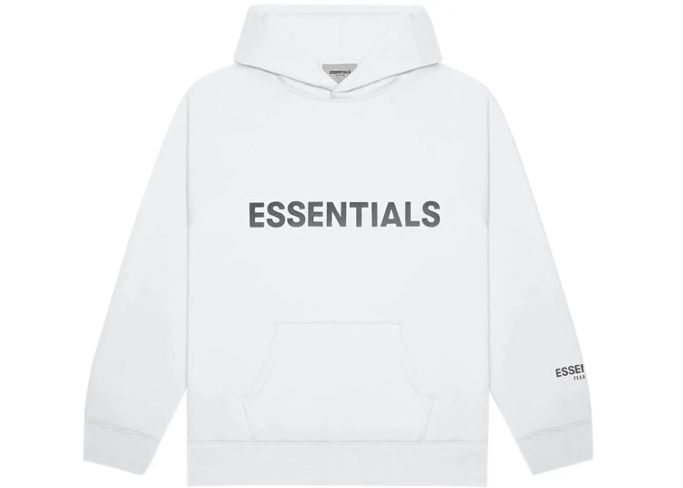 Fear of God Essentials Pullover Hoodie Applique Logo White Prior