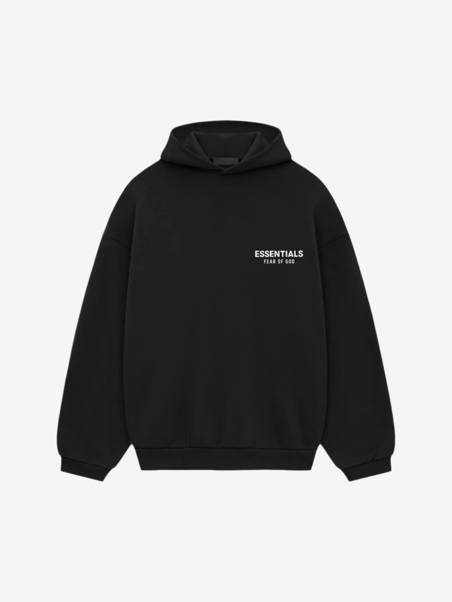 Fear of God Essentials Fleece Hoodie (FW24) Black