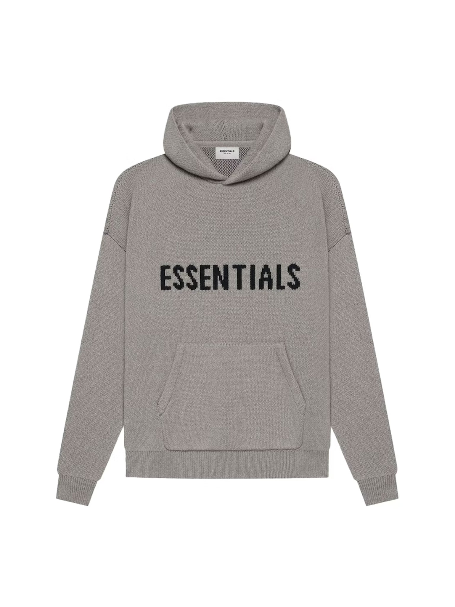 Fear of God Essentials Knit Pullover Hoodie (SS21) Dark Heather Oatmeal