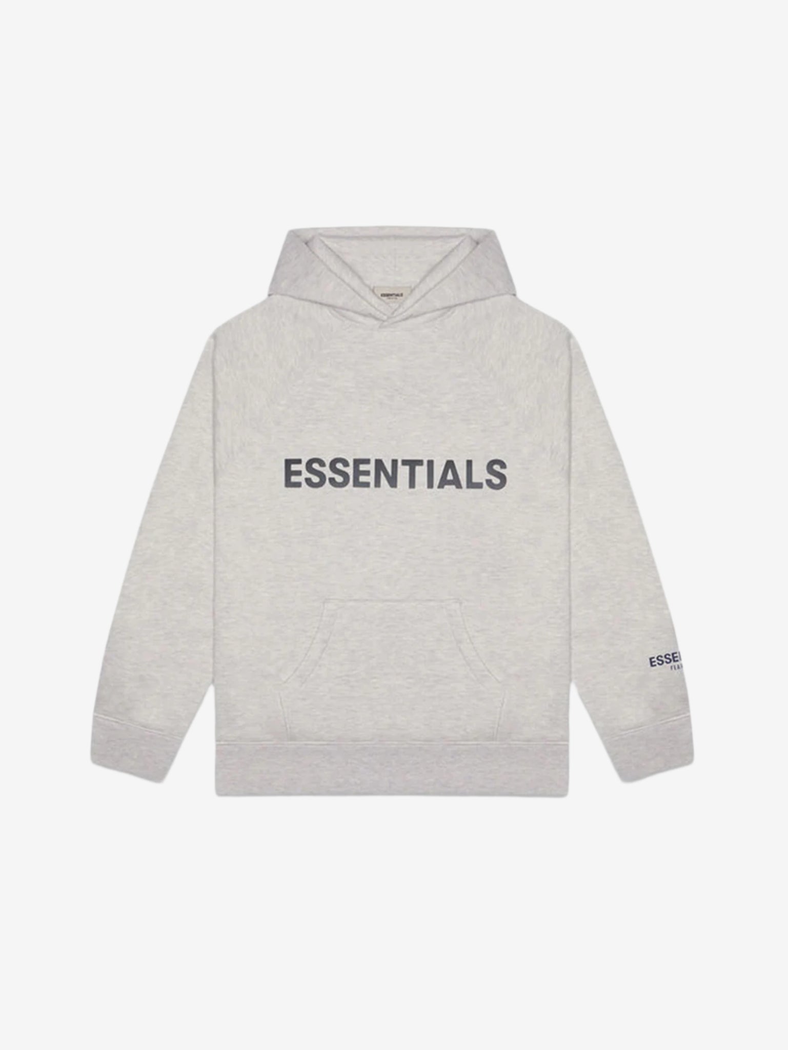 Fear of God Essentials Pullover Hoodie Applique Logo Heather Oatmeal