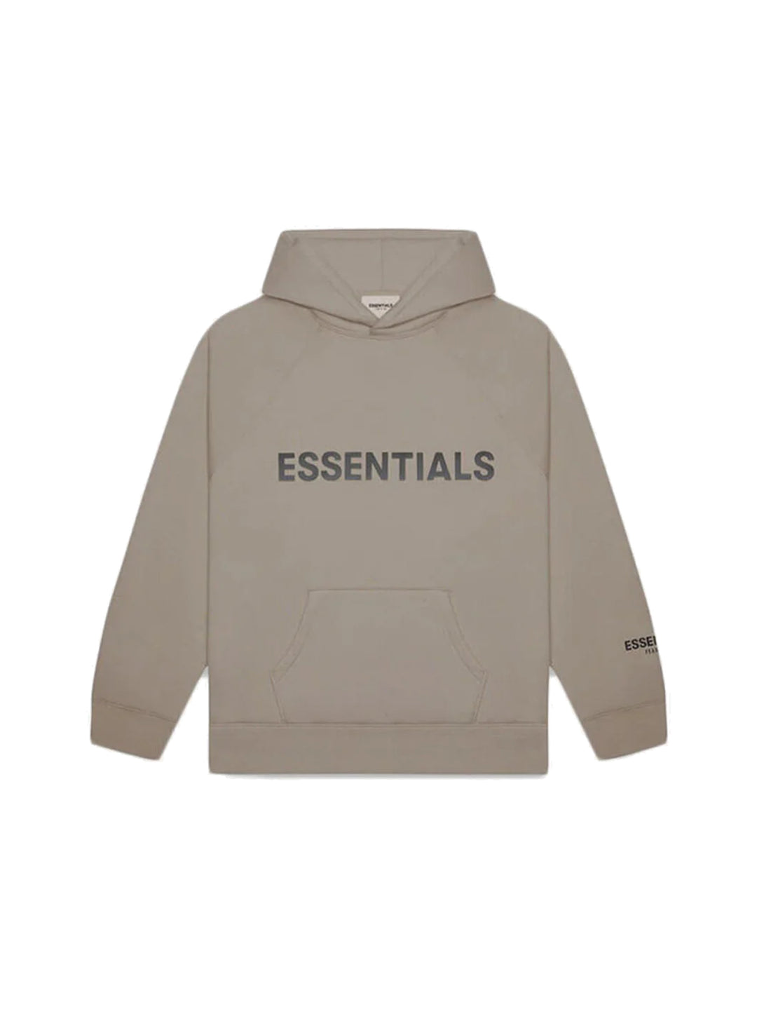 Fear of God Essentials Pullover Hoodie Applique Logo Taupe