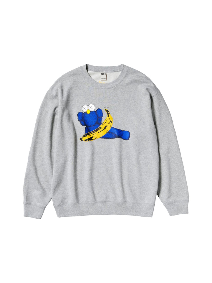 KAWS x Uniqlo Warhol Graphic 472951 Sweatshirt Gray