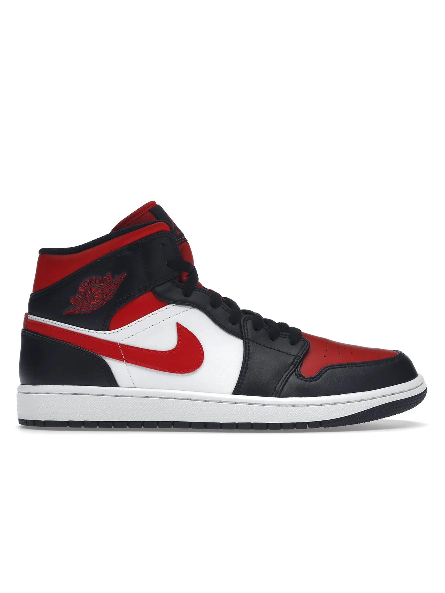 Nike Air Jordan 1 Mid Black Fire Red Prior