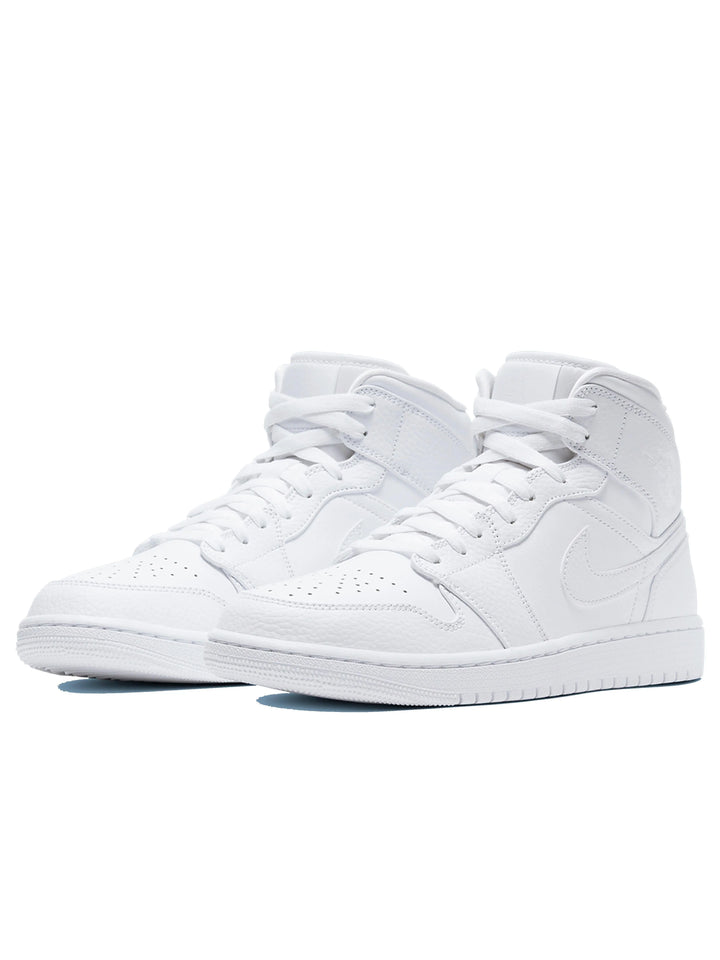 Nike Air Jordan 1 Mid Triple White 2.0 [2020] Prior