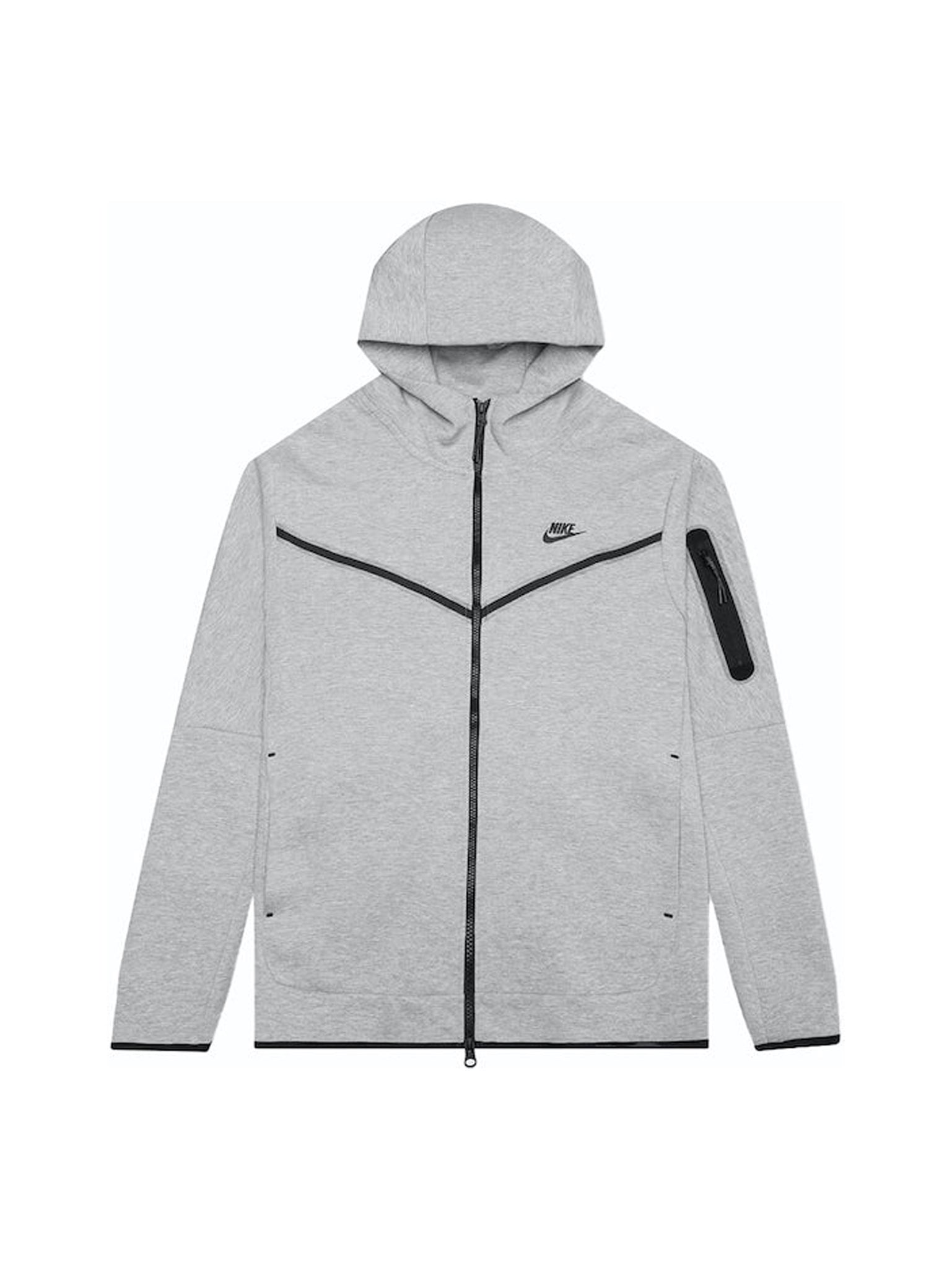 Nike Sportswear Tech Fleece Full-Zip Hoodie Heather Grey/Black - Prior