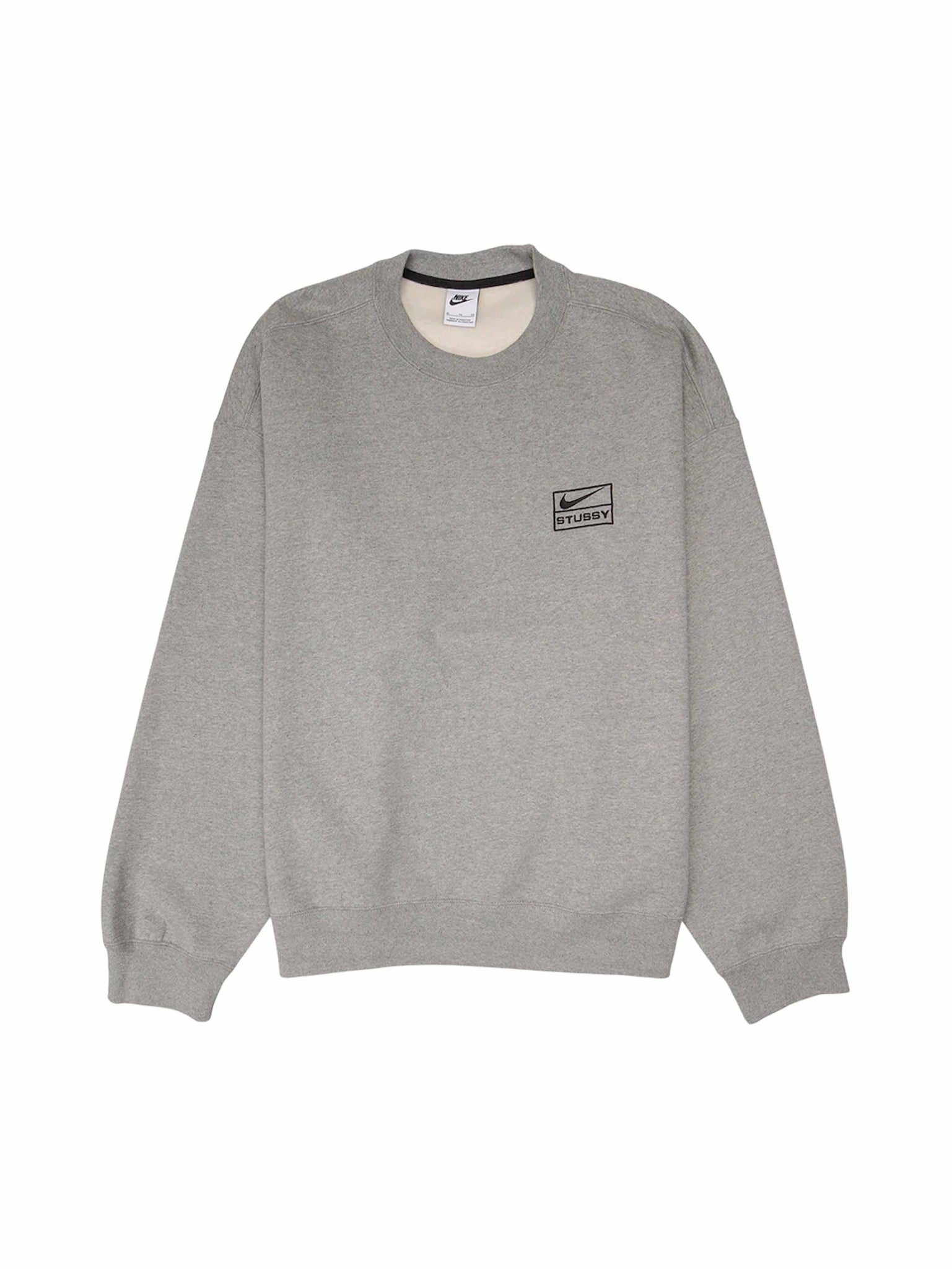 Nike x Stussy Crew Fleece Grey - Prior