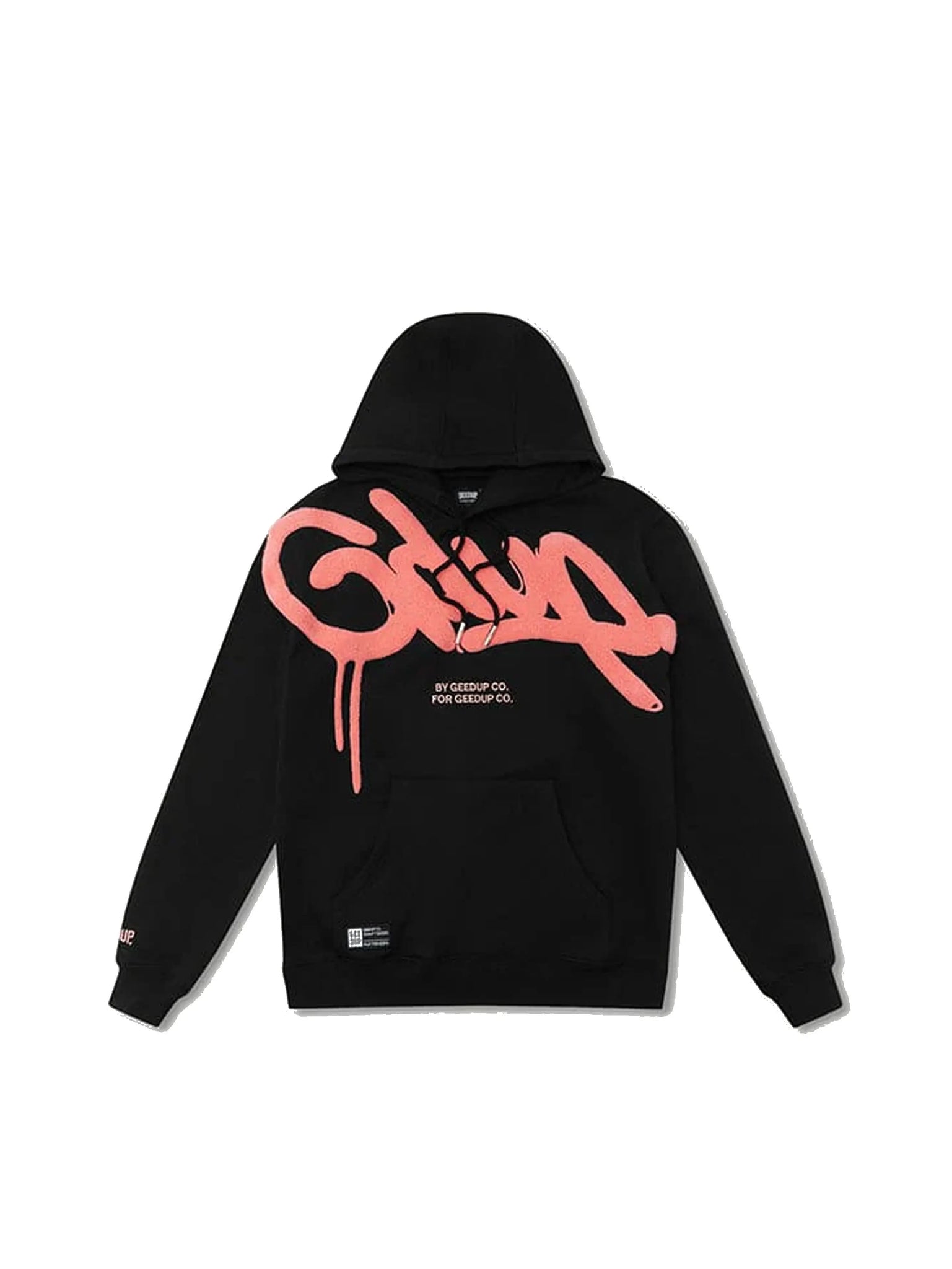 Geedup Handstyle Hoodie Black/Peach in Auckland, New Zealand - Shop name