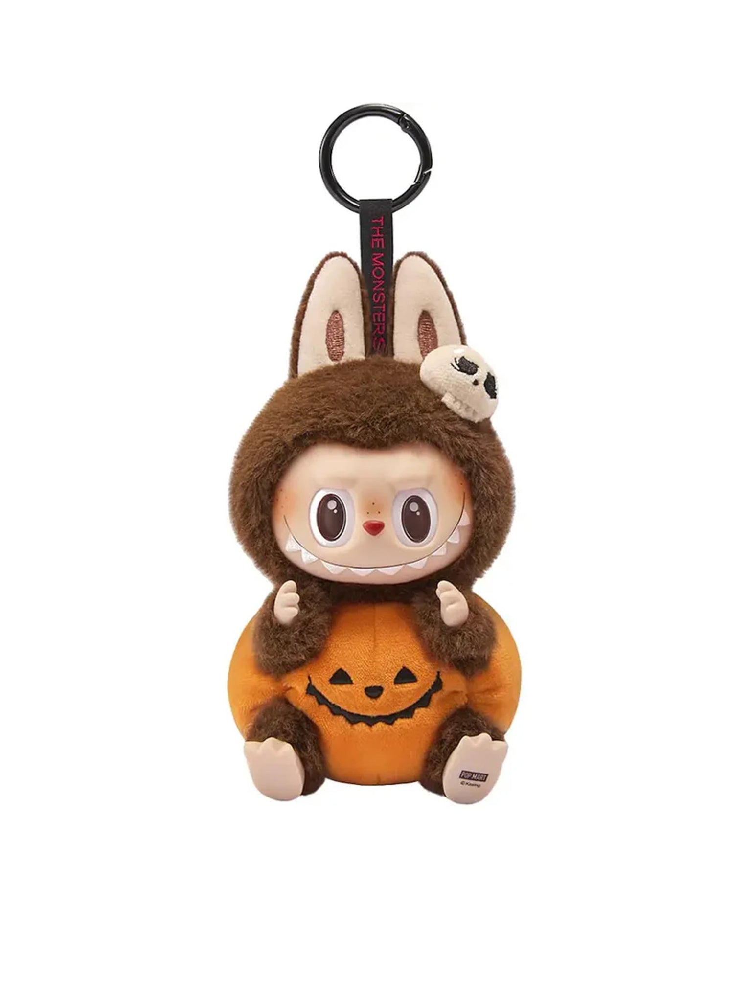 Pop Mart Labubu Happy Halloween Party Series-Sitting Pumpkin Vinyl Plush Pendant