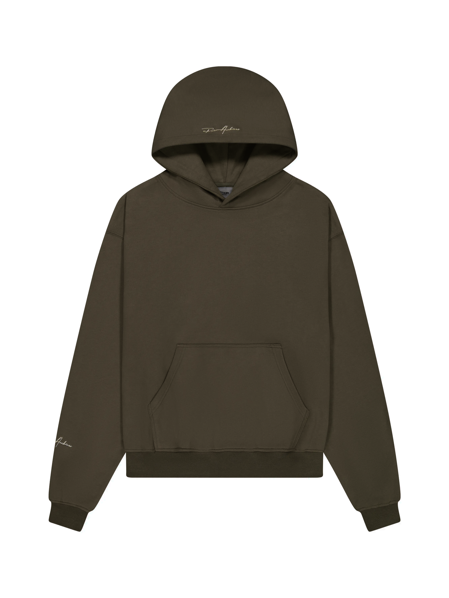 Prior Embroidery Logo Oversized Hoodie Oil