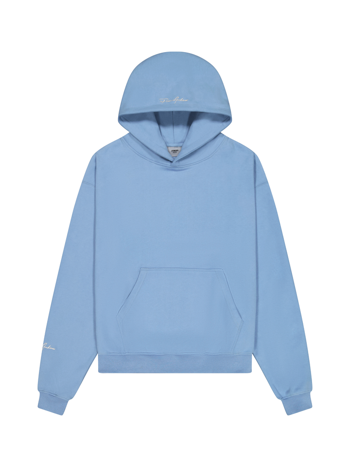 Prior Embroidery Logo Oversized Cropped Hoodie Coast - Prior