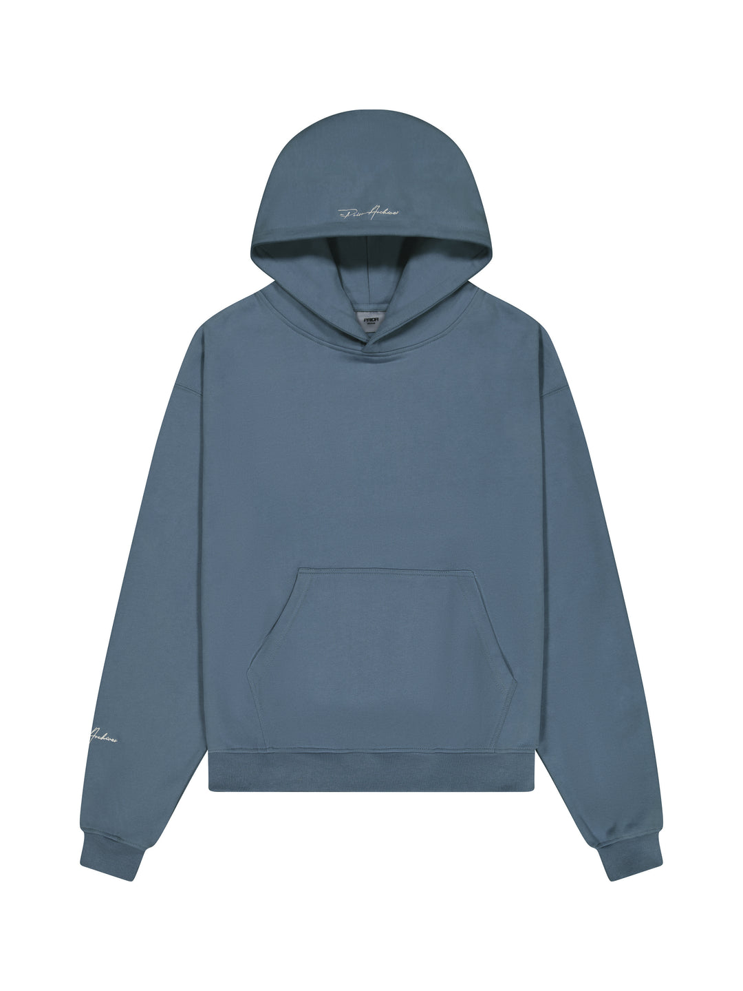 Prior Embroidery Logo Oversized Cropped Hoodie Mirage - Prior