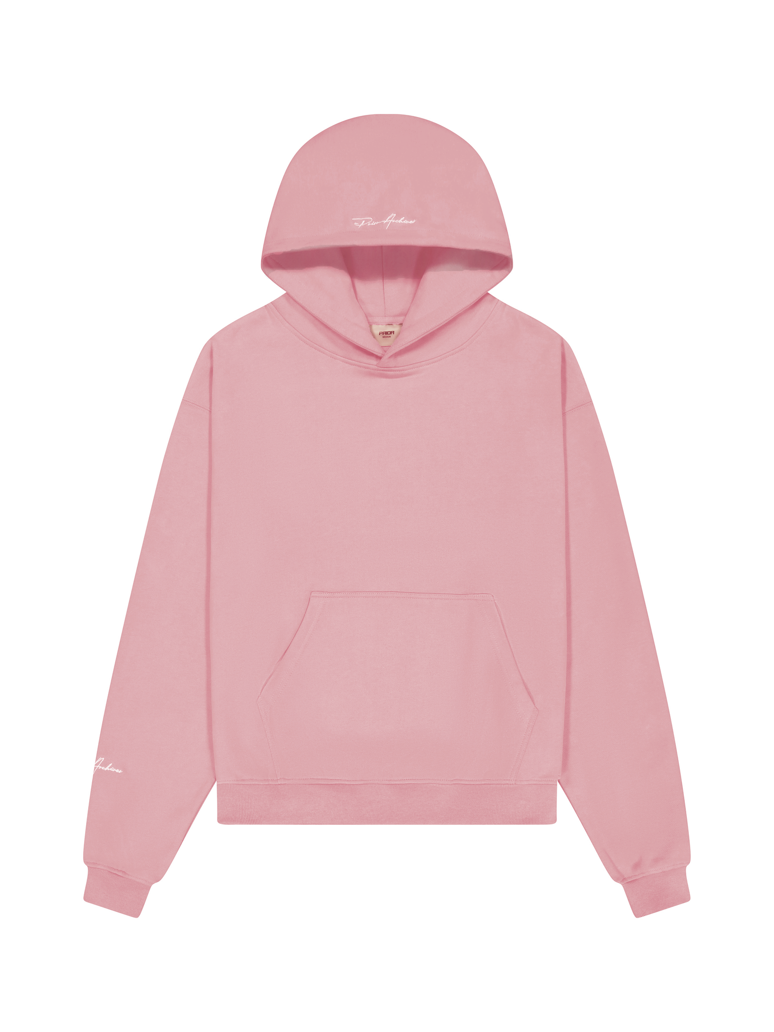 Prior Embroidery Logo Oversized Cropped Hoodie Sakura - Prior