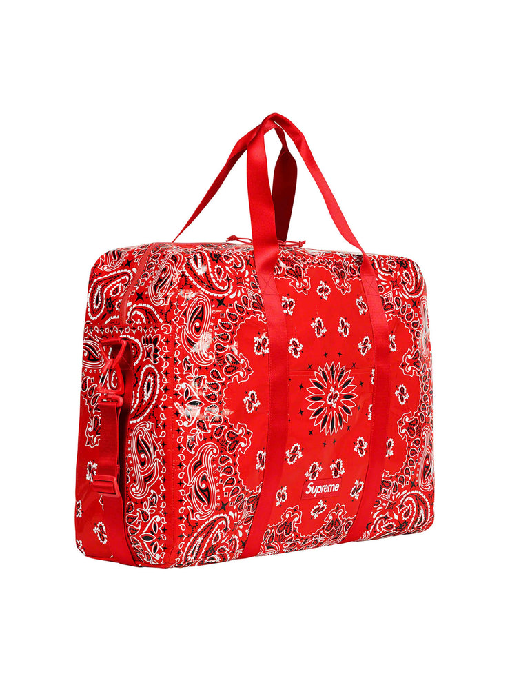 SUPREME BANDANA TARP LARGE DUFFLE BAG RED [SS21] - Prior