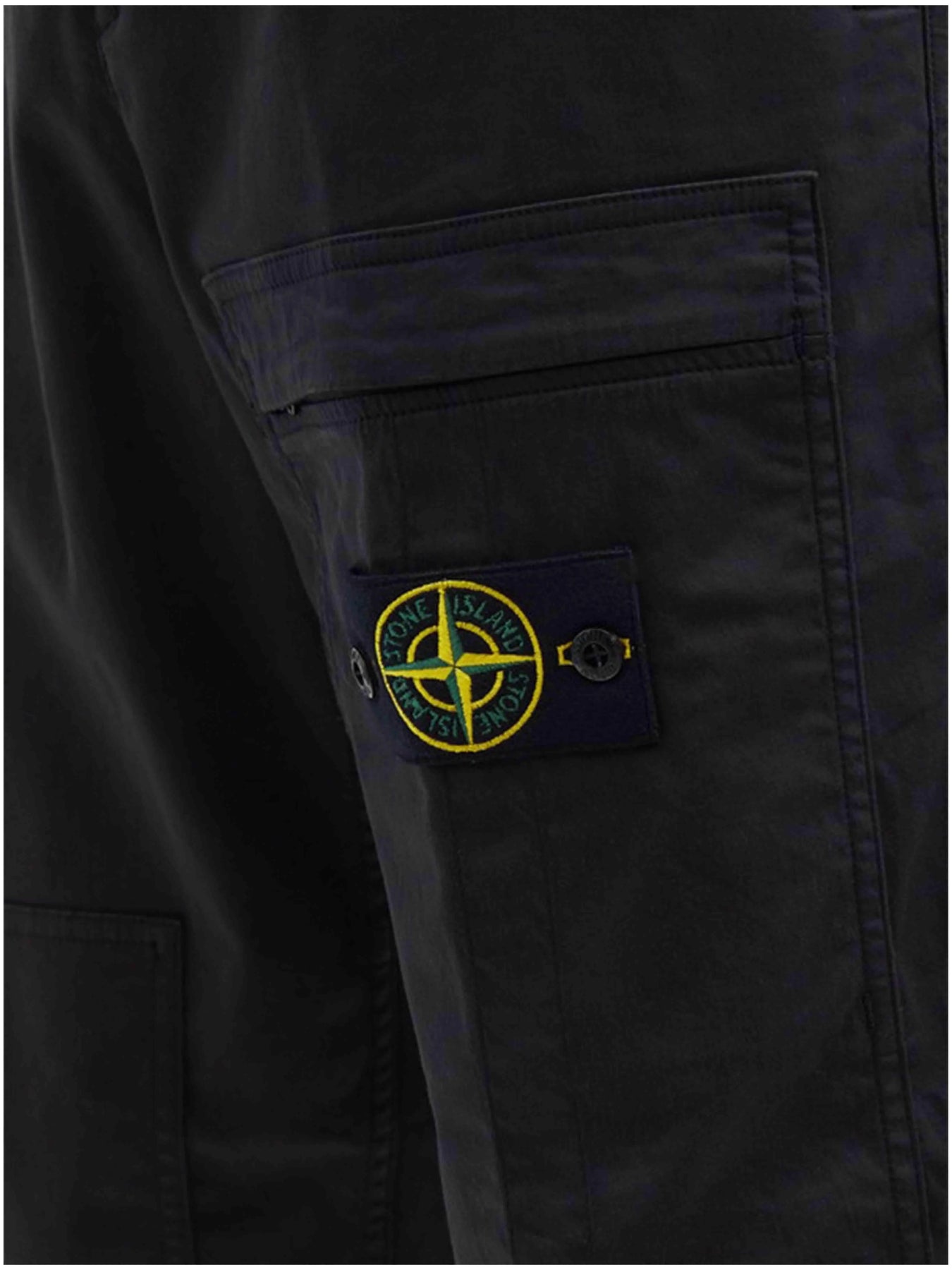 Stone Island Logo-Patch Cotton-Blend Chino Trousers Black in Auckland ...