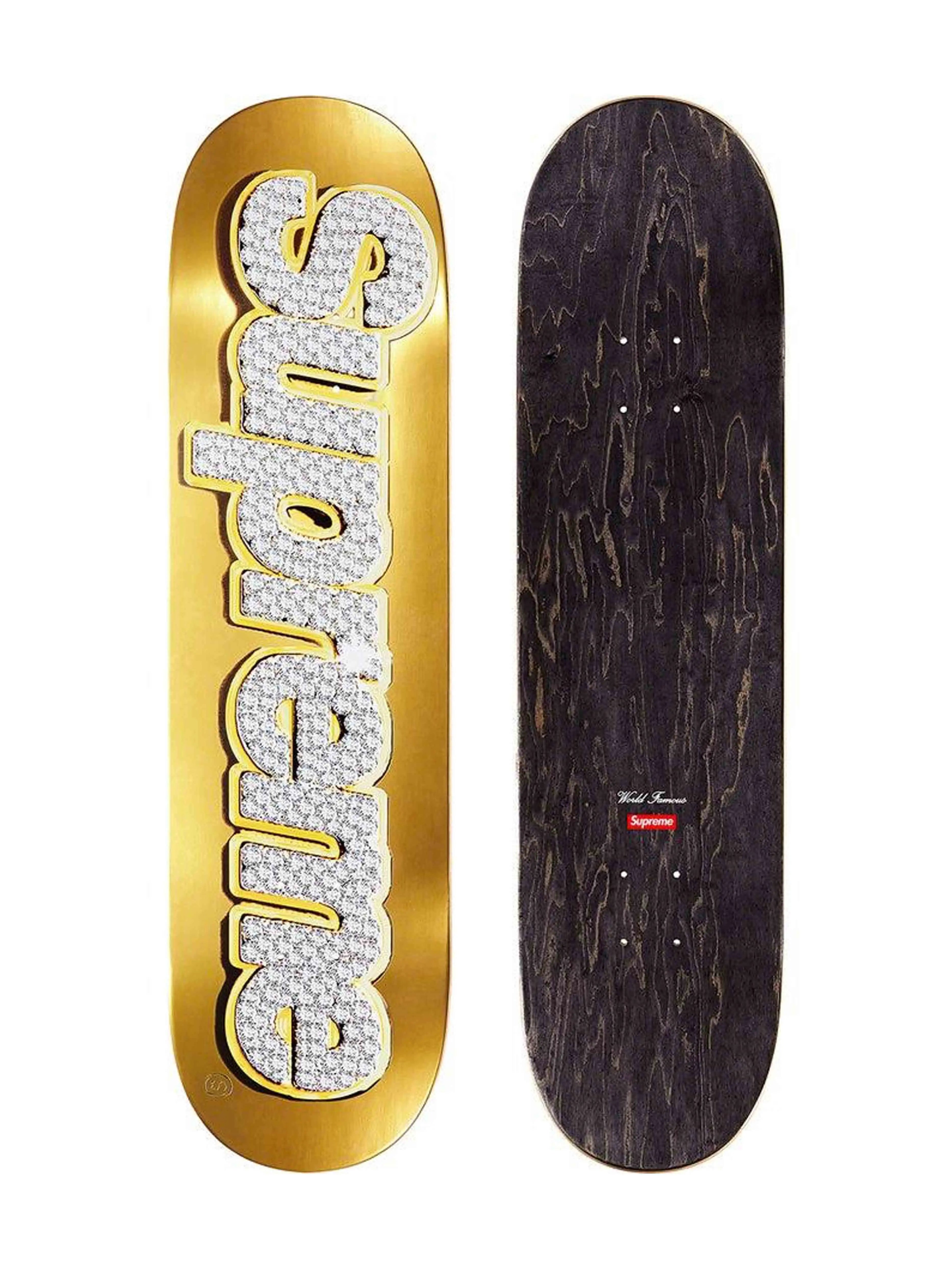 Supreme uncut box logos top Skate deck SS22 new