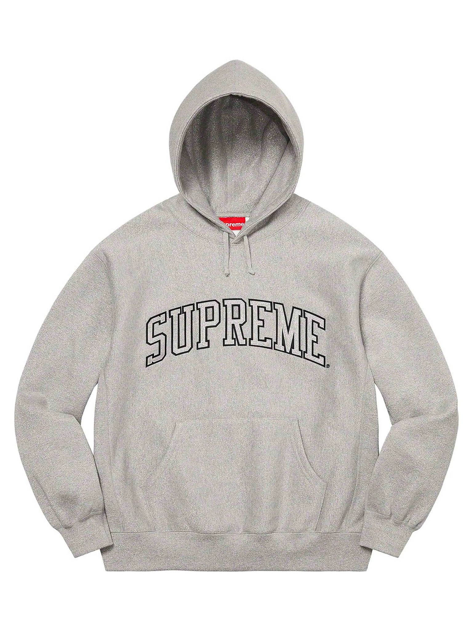 Supreme Metallic Arc Hooded Sweatshirt (SS23) Heather Grey Prior