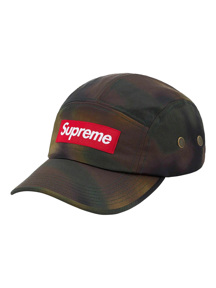 Supreme Washed Satin Camo Camp Cap 'Woodland Camo