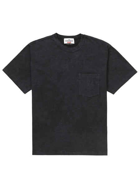 Supreme x Stone Island Pocket tee Black [SS19][USED] in Auckland