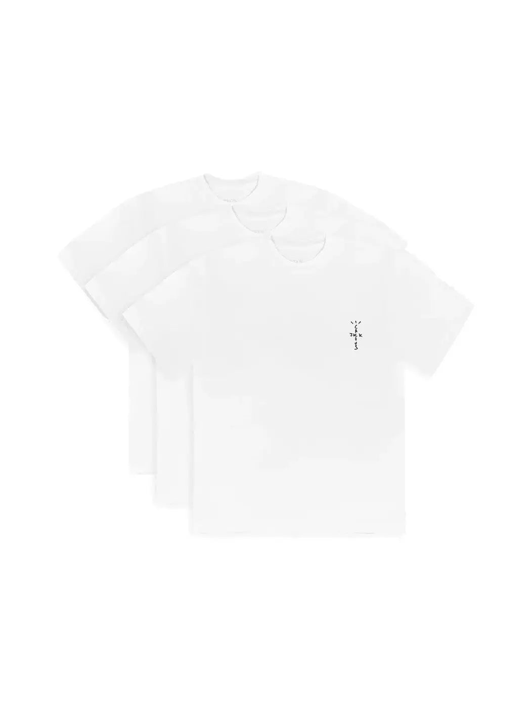 Travis Scott CJ T-Shirt (3 Pack) White in Auckland, New Zealand - Shop name