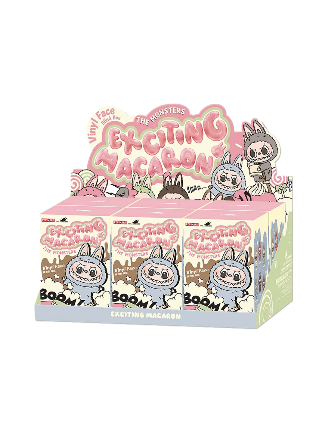 Pop Mart Labubu The Monsters Tasty Macarons Vinyl Face Sealed Case (6 Blind Boxes)