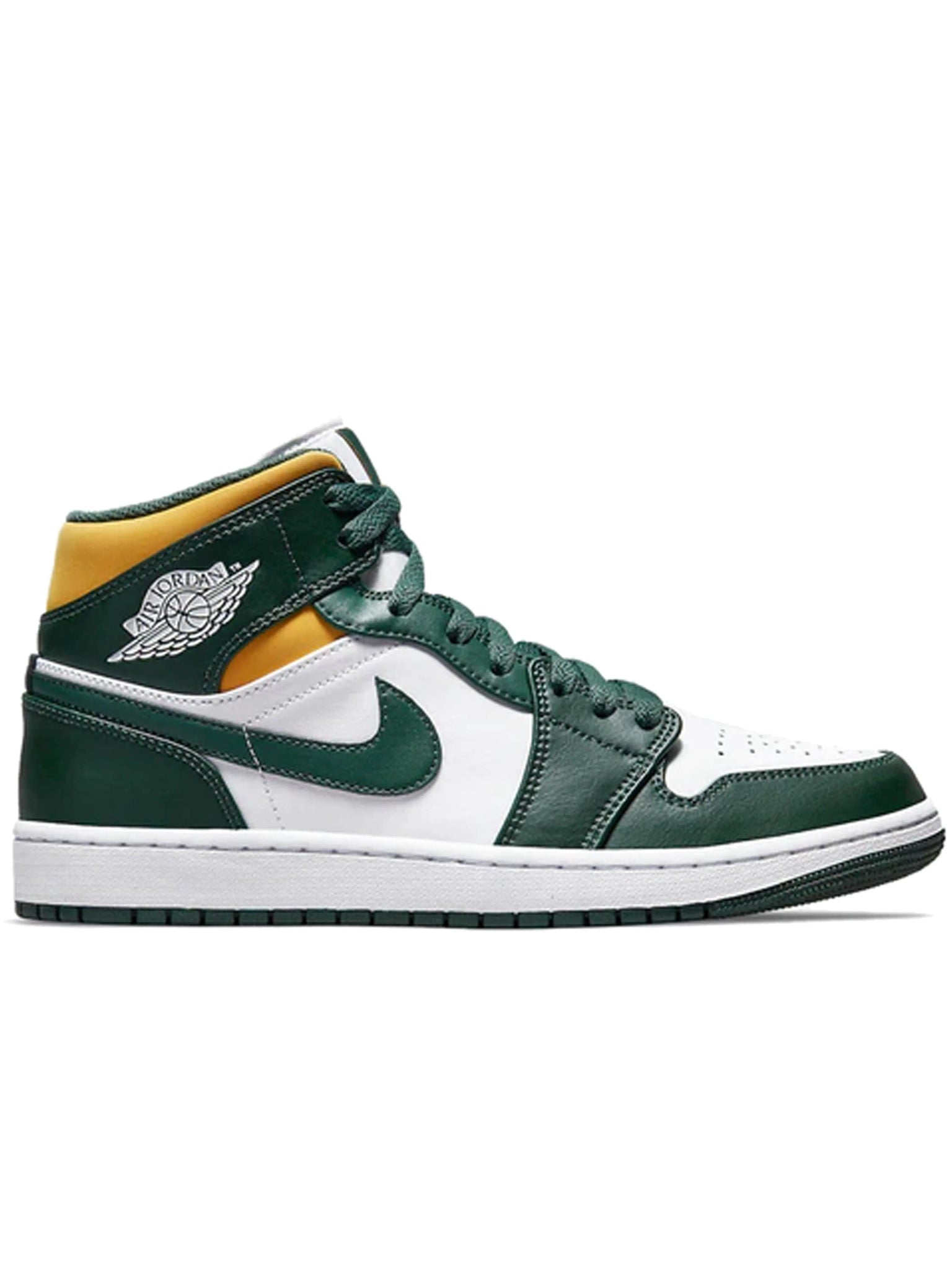 Nike Air Jordan 1 Mid Green Yellow Prior