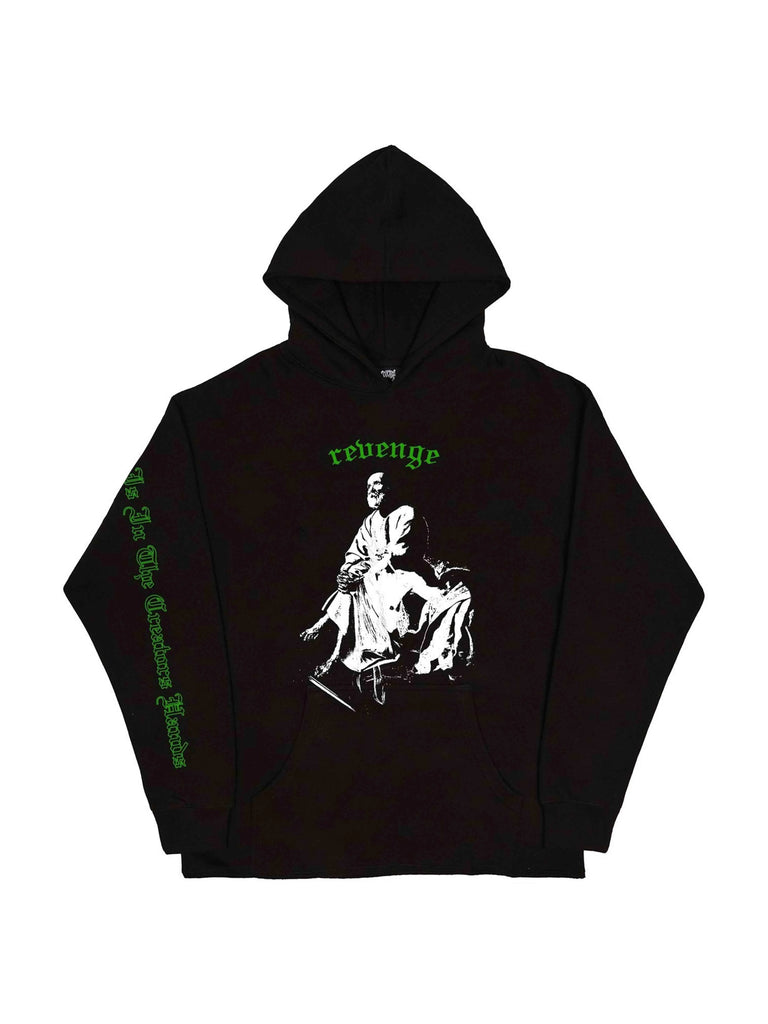 Revenge hoodie black on black online