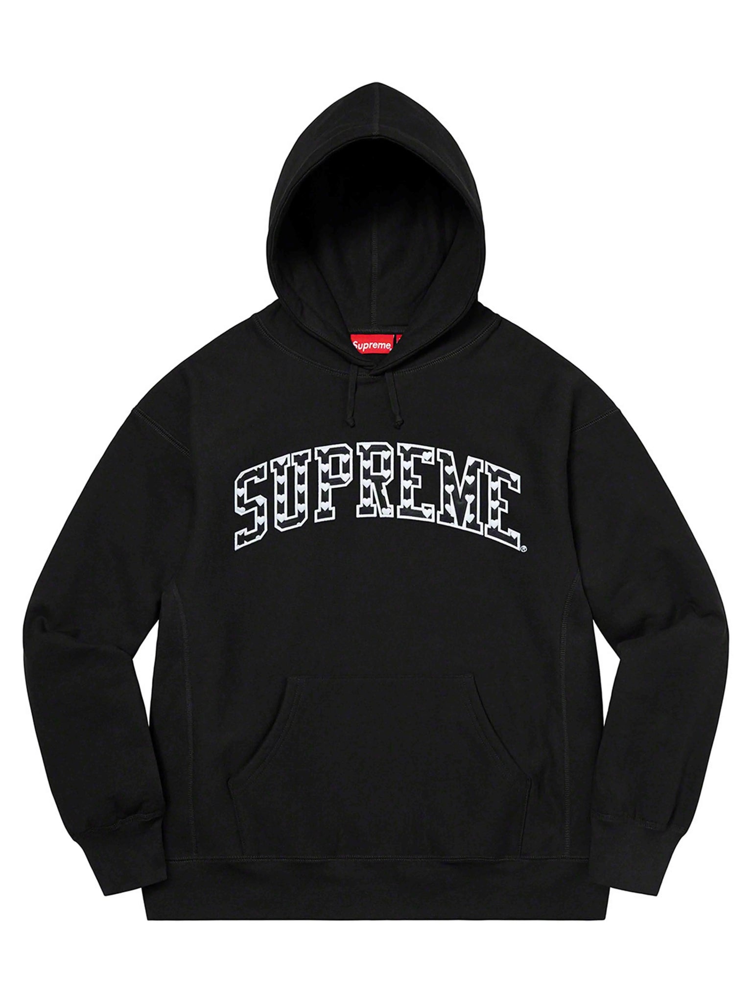 SUPREME HEARTS ARC HOODIE BLACK [SS21] Prior