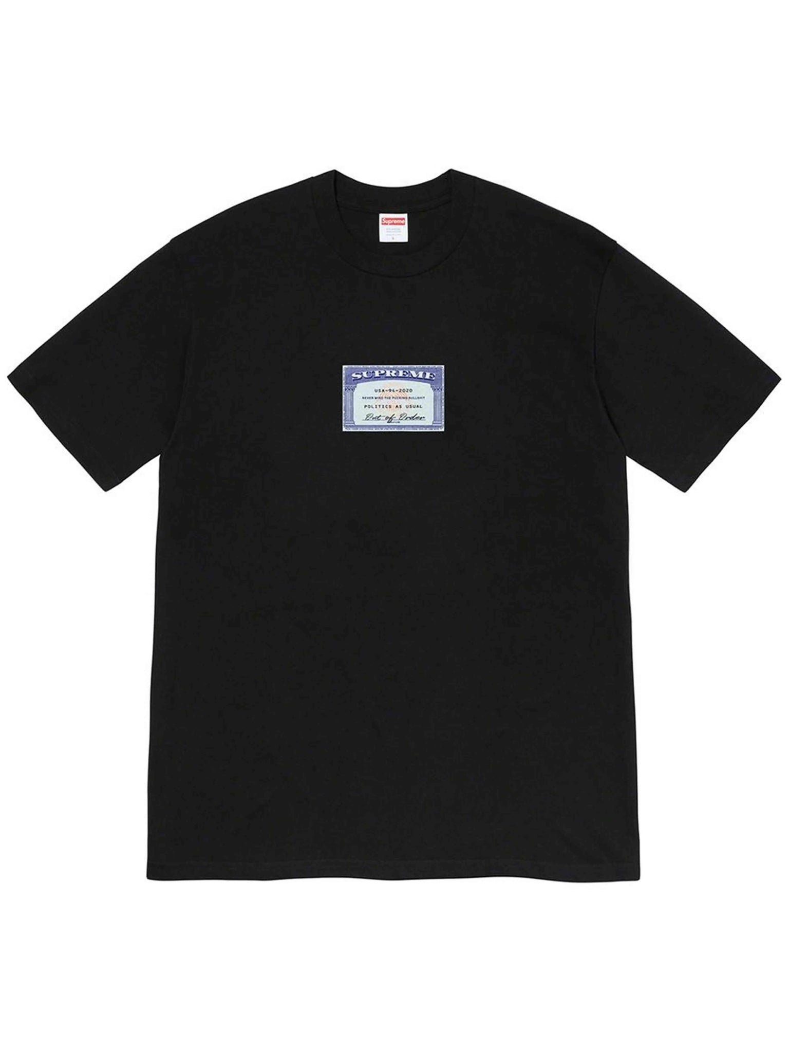 SUPREME SOCIAL TEE BLACK [SS20] Prior