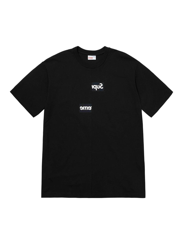 Supreme Comme des Garcons SHIRT Split Box Logo Tee Black FW18 Prior