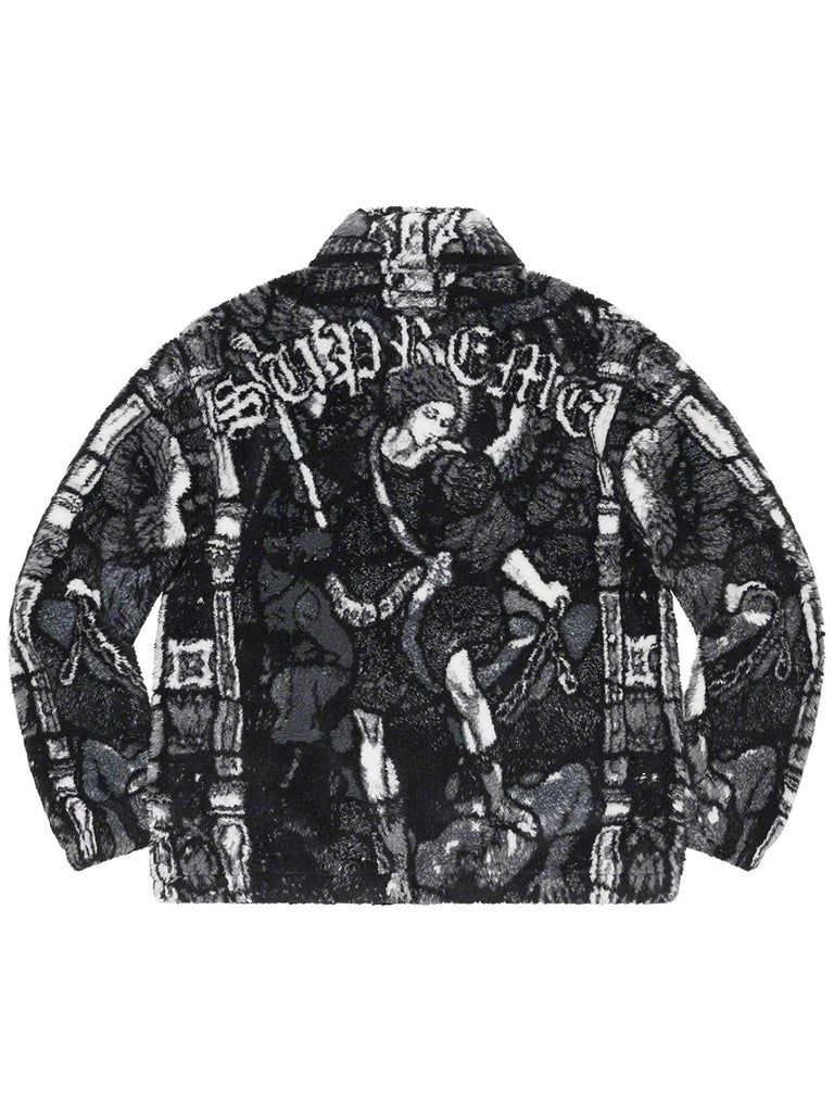 Supreme Saint Michael Fleece Jacket Black [SS21] | Streetwear | – Prior