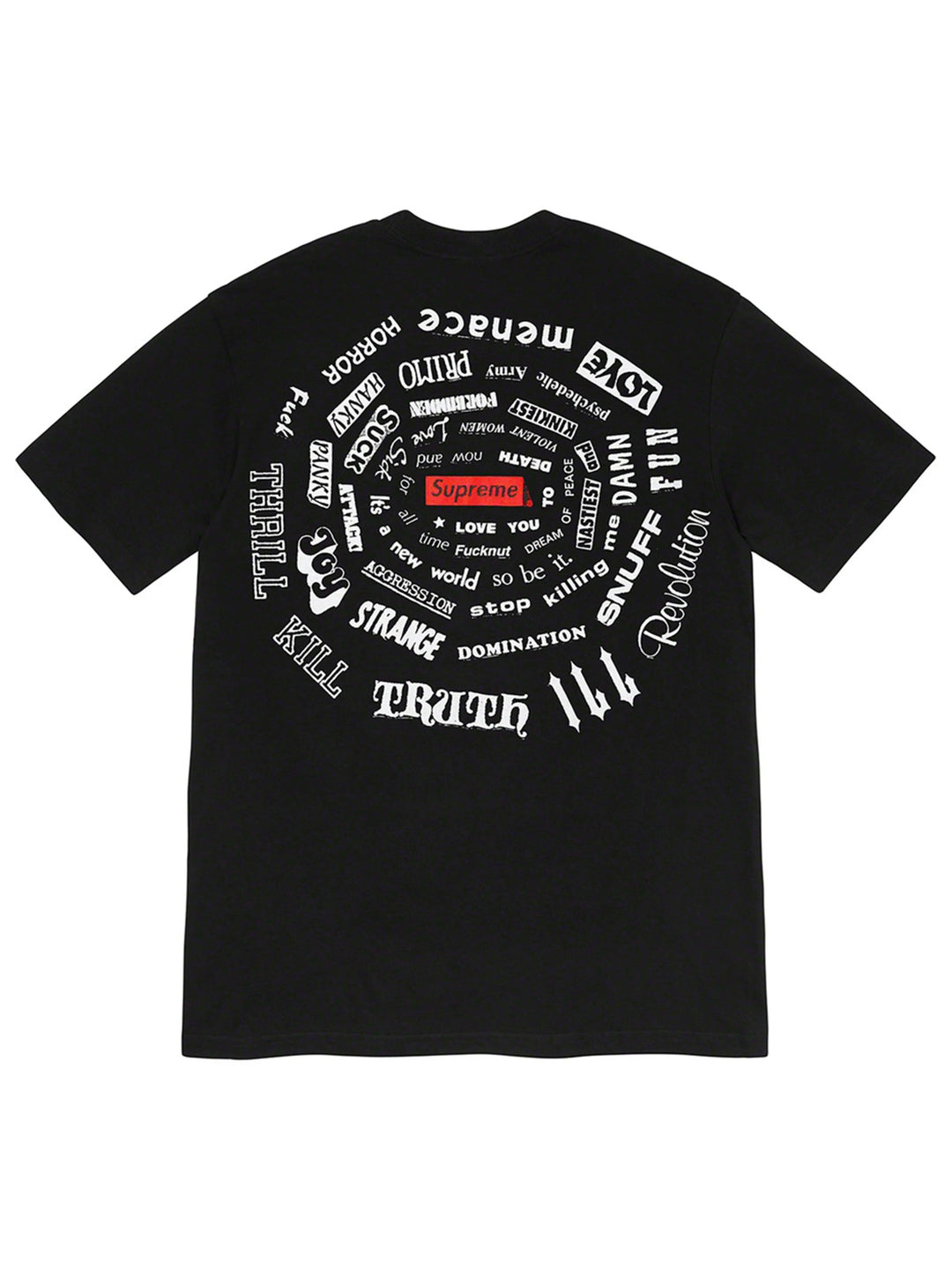 Supreme Spiral Tee Black [SS21] Prior