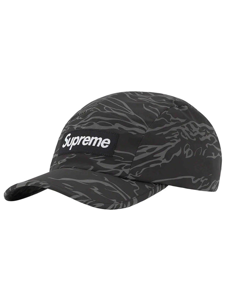 Supreme Tiger Camo Reflective Camp Cap Black (FW22) - Prior